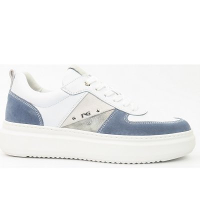 Nero Giardini Velour Stella bianco neve Sneaker in bianco neve