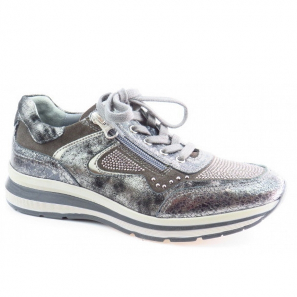 Nero Giardini Crack Grigio 32 Ver. Carb Sneaker in grigio