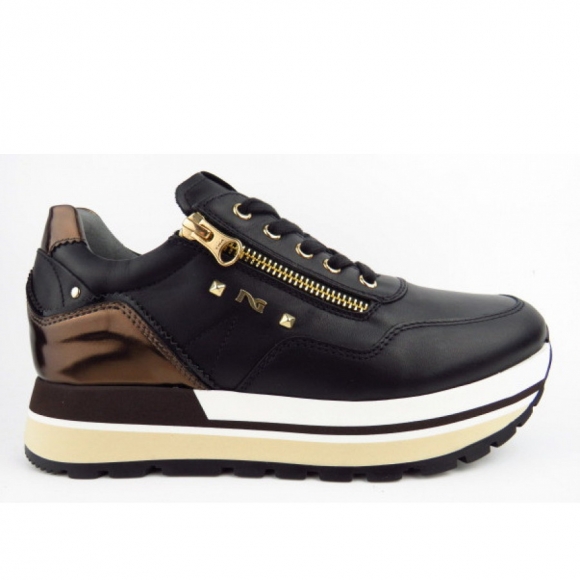 Nero Giardini Guanto Nero ZIP Sneaker low in schwarz gold