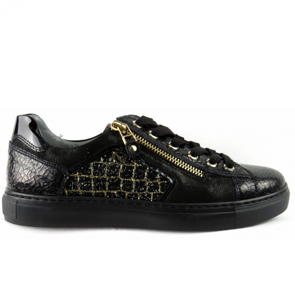 Nero Giardini Crack nero Sneaker in schwarz/gold