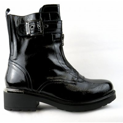 Nero Giardini Lackleder Reißverschluss Stiefelette in schwarz Nero Giardini Lackleder Reißverschluss Stiefelette in schwarz