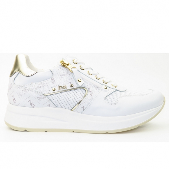 Nero Giardini Skipper Bianco grace Sneaker in weiss gold