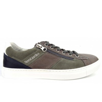 Nero Giardini grau kombi. Reißvers. Sneaker in grau kombi. Nero Giardini grau kombi. Reißvers. Sneaker in grau kombi.