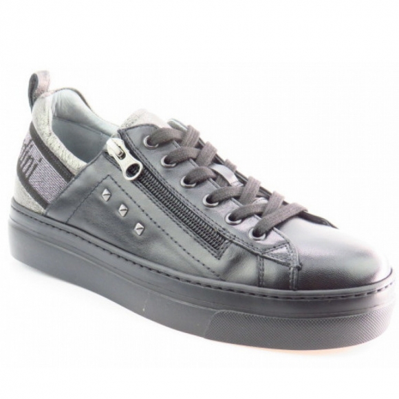 Nero Giardini Reißverschluss Sneaker in schwarz