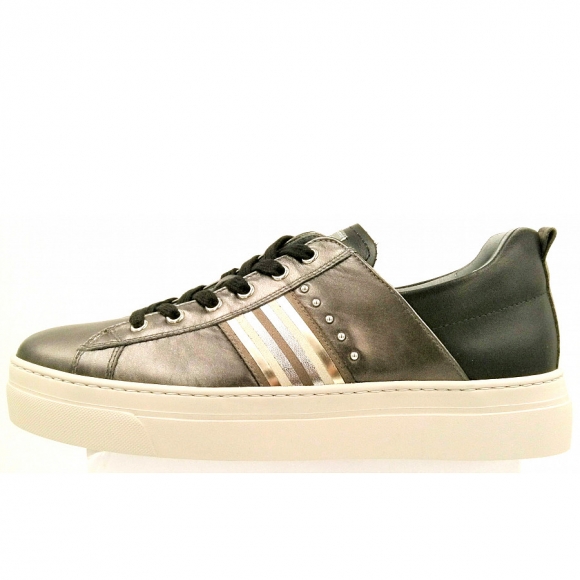 Nero Giardini piombo nero Sneaker in grau Metallic
