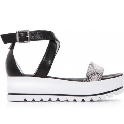 Nero Giardini Leon nero Sandale in schwarz/weiss Nero Giardini Leon nero Sandale in schwarz/weiss