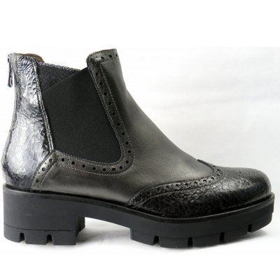 Nero Giardini Nappa Crack anth. Chelsea Boot in grau