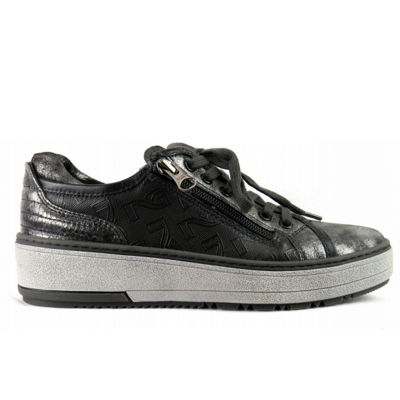Nero Giardini silbergrau Sohlenrand gra Sneaker in silbergrau Sohle grau