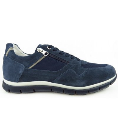 Nero Giardini blau kombi. Reißvers. Sneaker in blau kombi.