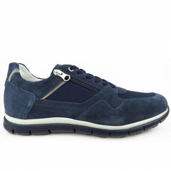 Nero Giardini blau kombi. Reißvers. Sneaker in blau kombi.
