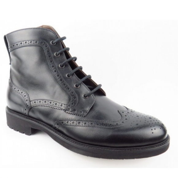 Nero Giardini Leder schwarz Stiefelette in schwarz
