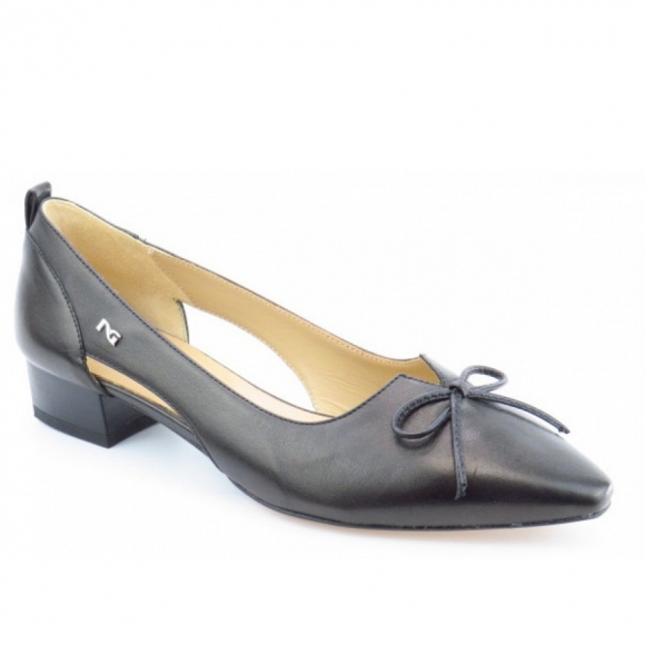 Nero Giardini Nappa schwarz Schleife Pumps in schwarz