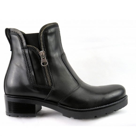 Nero Giardini Leder schwarz Stiefelette in schwarz