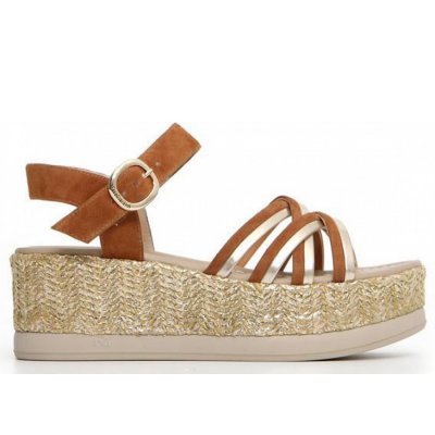 Nero Giardini tobacco gold Sandale in tobacco gold