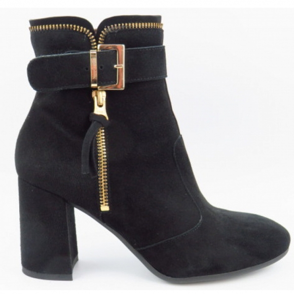 Nero Giardini schwarz Zip gold Stiefelette in schwarz