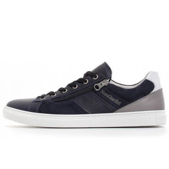 Nero Giardini blau kombi. Reißvers. Sneaker in blau kombi.