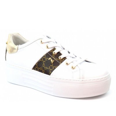 Nero Giardini Skipper bianco Sneaker in weiss braun gold