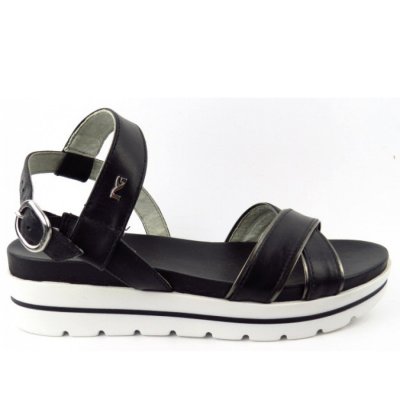 Nero Giardini Leon nero Sandale Sandale in schwarz Sohle weiss