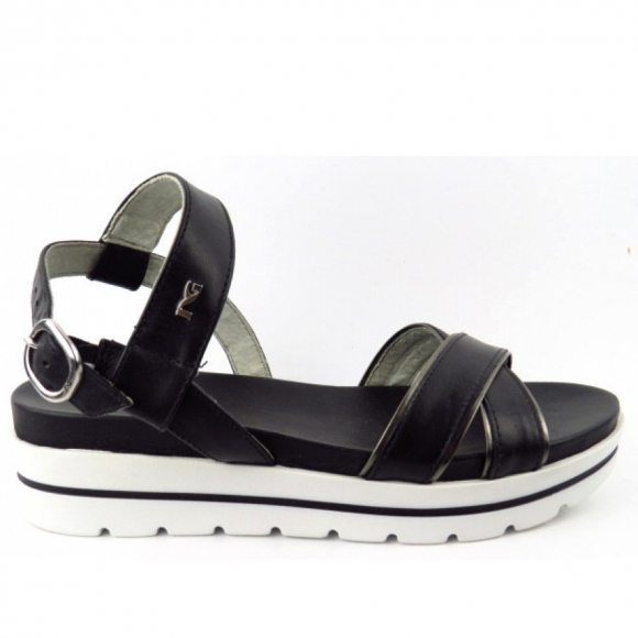 Nero Giardini Leon nero Sandale Sandale in schwarz Sohle weiss