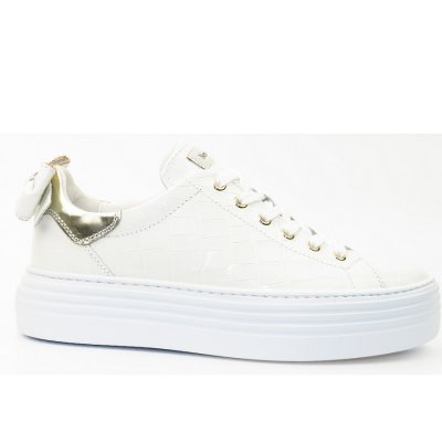 Nero Giardini Snake bianco Sneaker in bianco