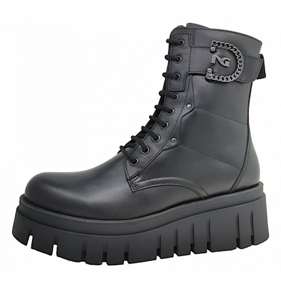 Nero Giardini Schnürstiefel in 100 Nero