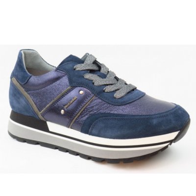 Nero Giardini Velour incanto Sneaker in incanto oceano