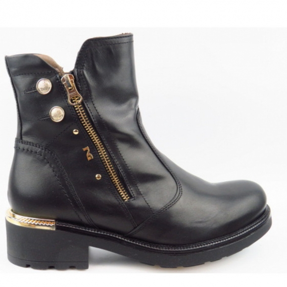 Nero Giardini Guanto nero Stiefelette in schwarz gold