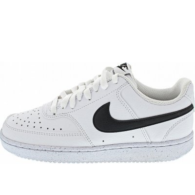 Nike Court Vision Low Next Nat Sneaker high in wht-blk-wht Nike Court Vision Low Next Nat Sneaker high in wht-blk-wht