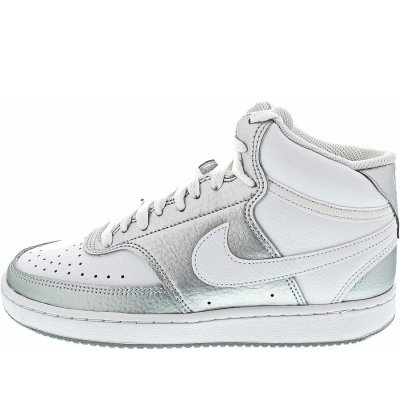 Nike Court Vision Mid Sneaker high in wht-metallic silver wht