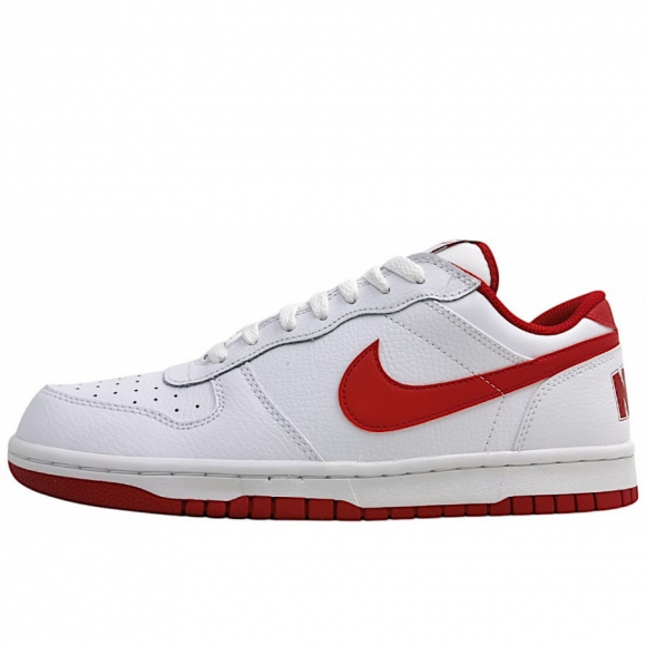 Nike Big Nike Low Sneaker in white/red 150