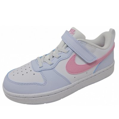 Nike Court Borough Low Sneaker in white pink Nike Court Borough Low Sneaker in white pink
