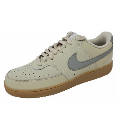 Nike Court Vision Low Premium Sneaker in light khaki lt. brown gun