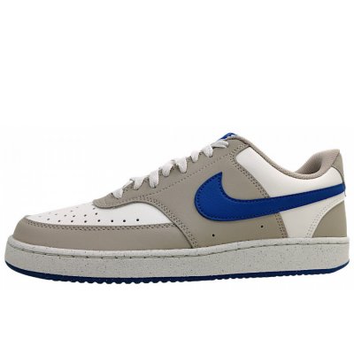 Nike Court Vision Low sportlicher Schnürer in beige/white/blue 103