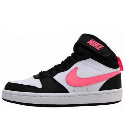 Nike Court Borough Mid sportlicher Schnürer in white/black 005 Nike Court Borough Mid sportlicher Schnürer in white/black 005