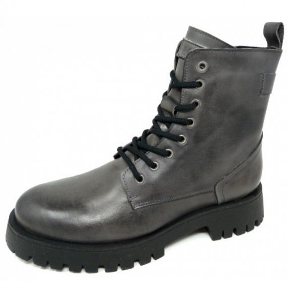 Online Shoes Schnürstiefel in grau Online Shoes Schnürstiefel in grau