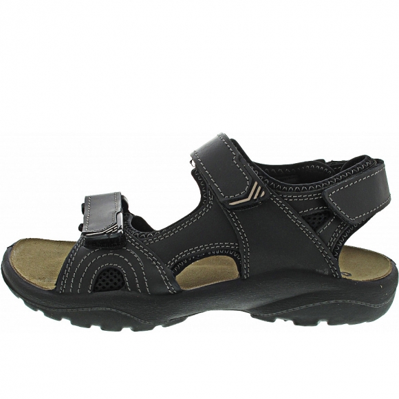 Orion Sandale in nero-nero