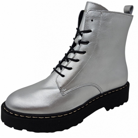 Palpa Schnürstiefel in silber