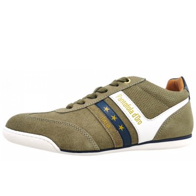 Pantofola d`oro Vasto Suede sportlicher Schnürer in green/white 7103 Pantofola d`oro Vasto Suede sportlicher Schnürer in green/white 7103