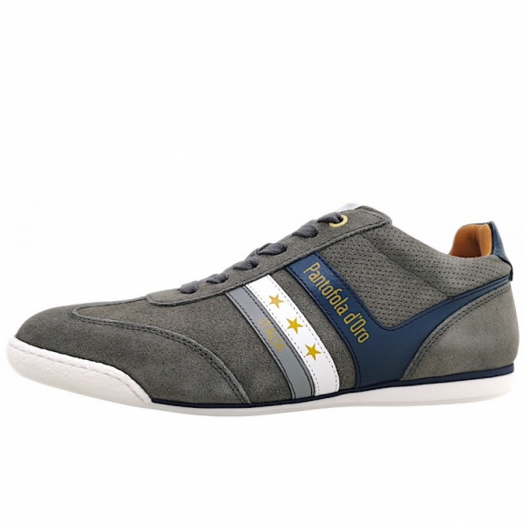 Pantofola d`oro Vasto Suede sportlicher Schnürer in grey/navy 9119