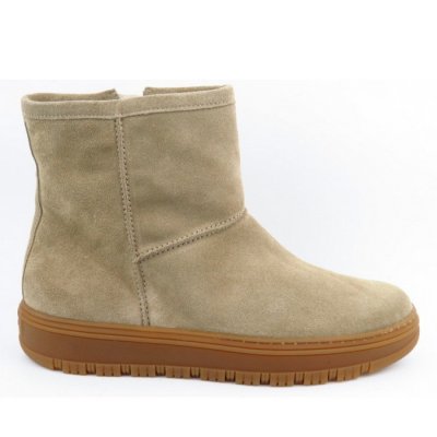 Paul Green Soft Suede grain Boots in Beige