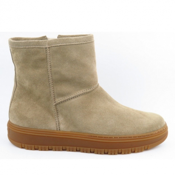 Paul Green Soft Suede grain Boots in Beige