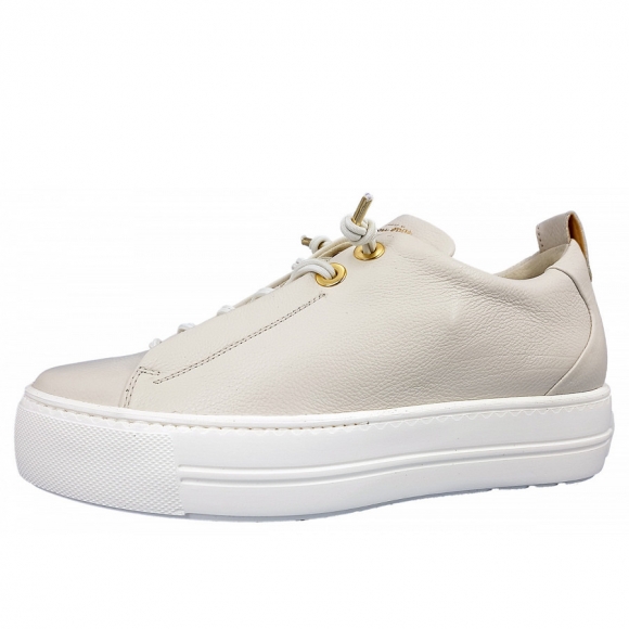 Paul Green Sneaker in 061 Ivory/ gold