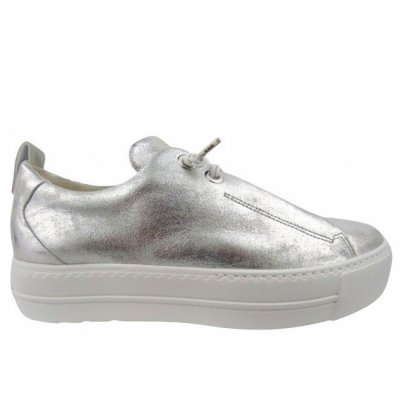 Paul Green Metallic Antic alu Sneaker low in Silber