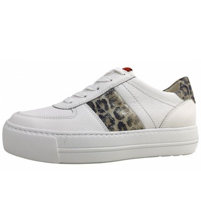 Paul Green Schnürer in white/almond/leo 177
