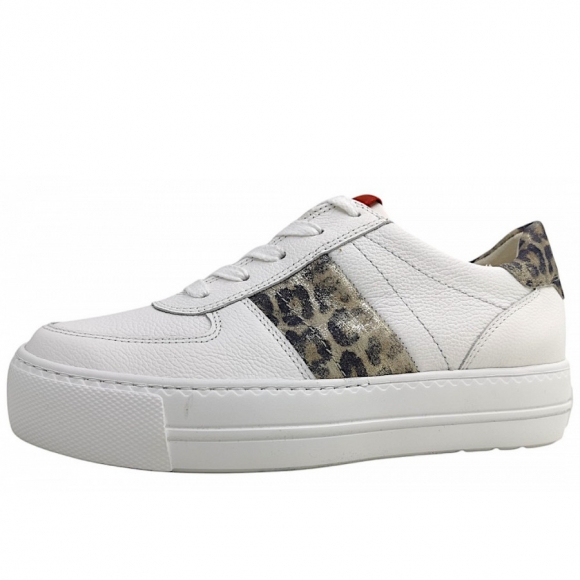 Paul Green Schnürer in white/almond/leo 177