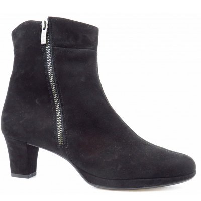 Paul Green Samtziege schw./anthr. Stiefelette in schwarz/anthrazit Paul Green Samtziege schw./anthr. Stiefelette in schwarz/anthrazit