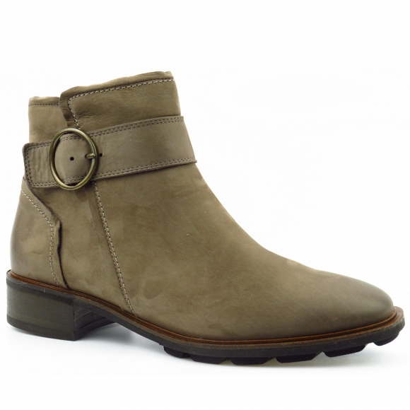 Paul Green Nubuk fango (grau) Stiefelette in fango (grau)