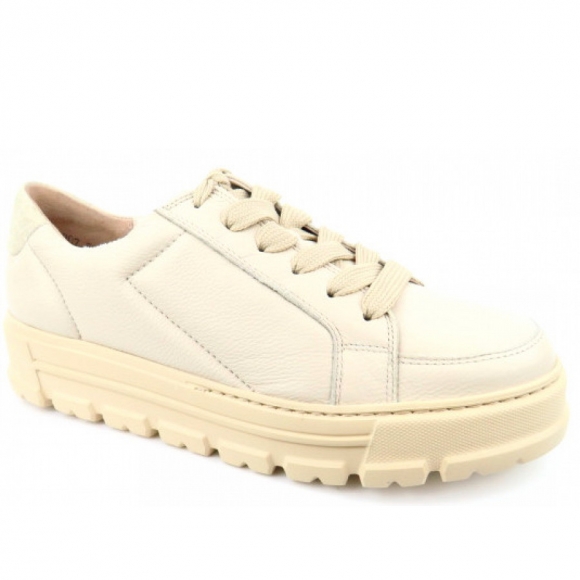 Paul Green Mastercalf bisuit ivory elegante Schnürer in 4 Beige/Hellgrau