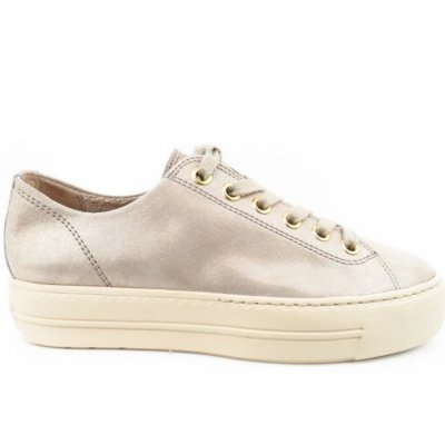 Paul Green Samtziege Metallic cachemire Sneaker low in 4 Beige Metallic