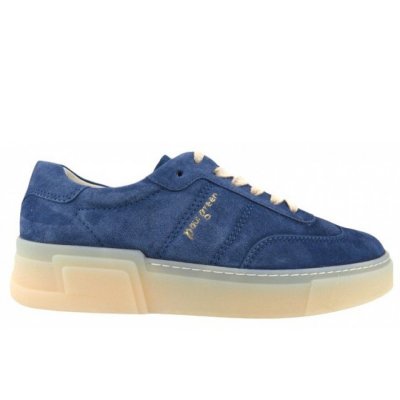 Paul Green Soft Suede lake Sneaker low in Blau